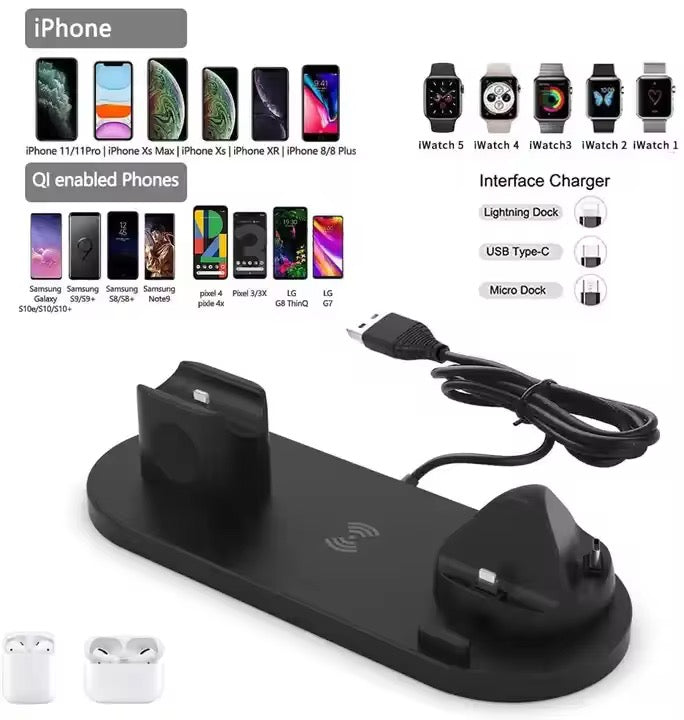 Station de charge 4 en 1